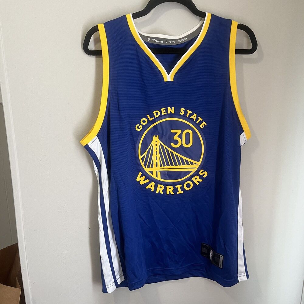 Golden State Warriors Jersey Mens Medium NBA Basketball Steph Curry #30 Fanatics